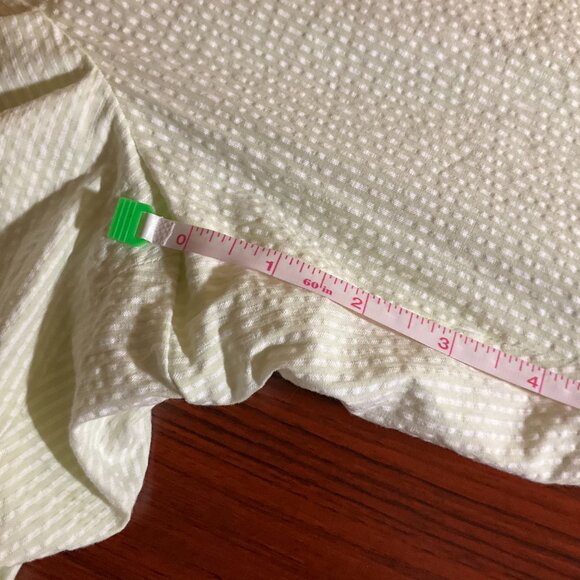 Brooks Brothers Seersucker Pants-Green/White Stripe, Wide Leg SZ 14 - Picture 9 of 10